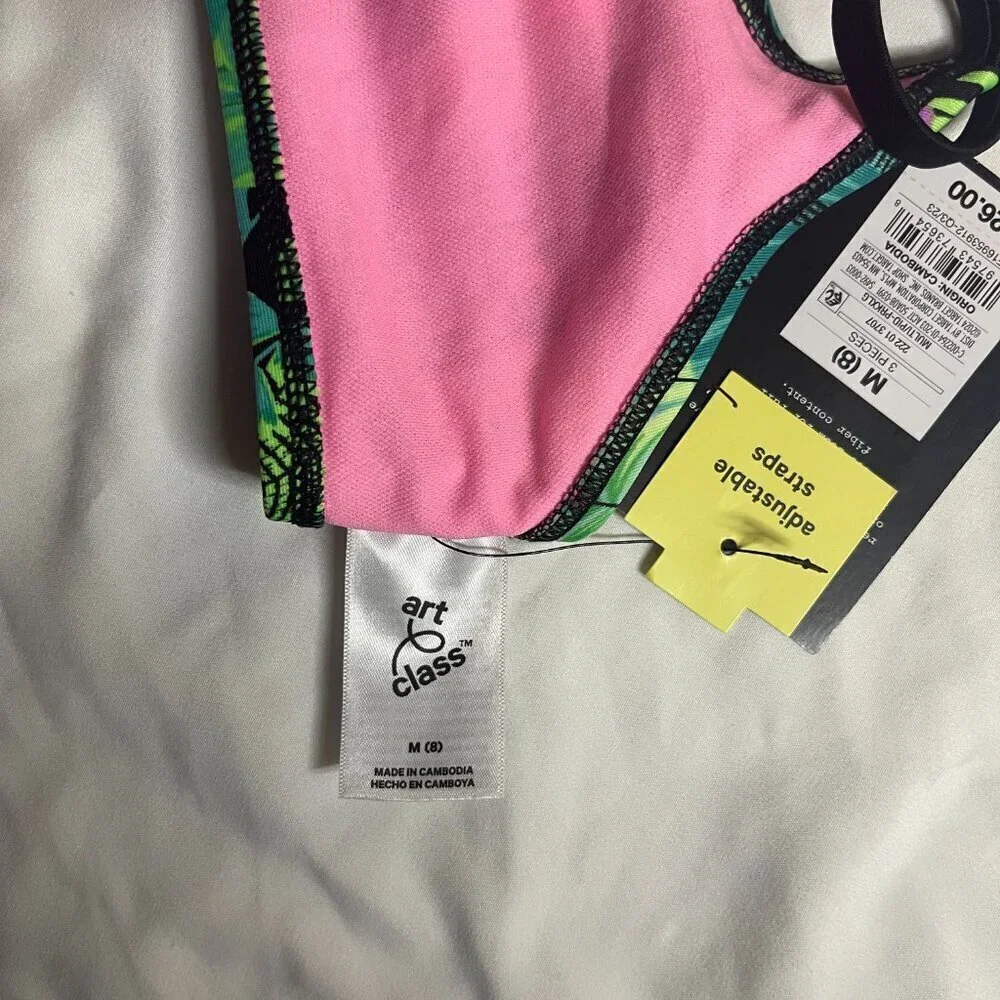 Art & Class girls' swimsuit mixed of different colors. Size S (6/7). And M (8).